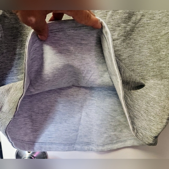 Ivivva By Lululemon Play N' Réversible Dress In Heather Gray Black Blue Size 12 - Picture 14 of 16